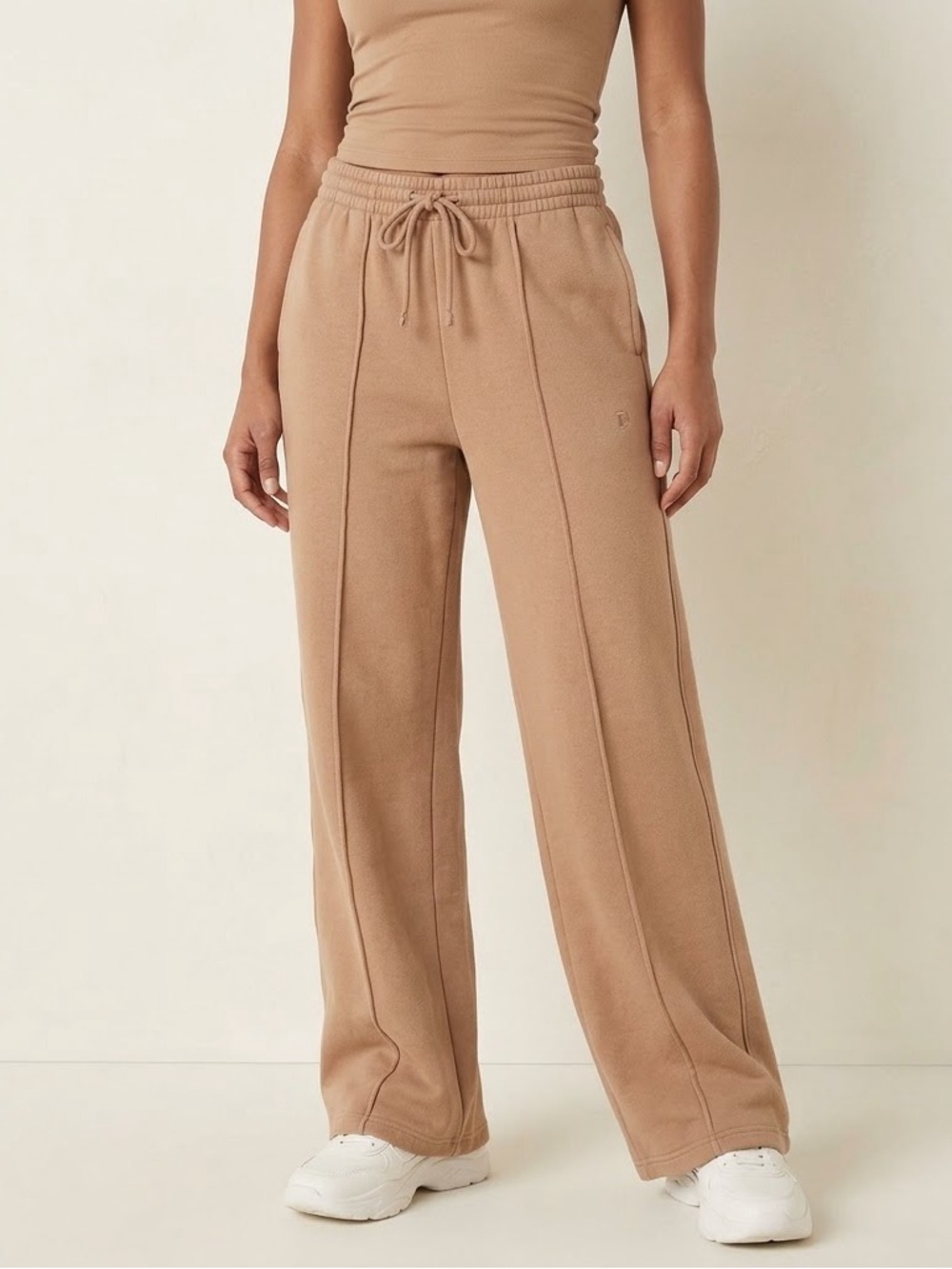 PINK Victoria's Secret High Rise Wide Leg Fleece Pintuck Sweatpants zise XS